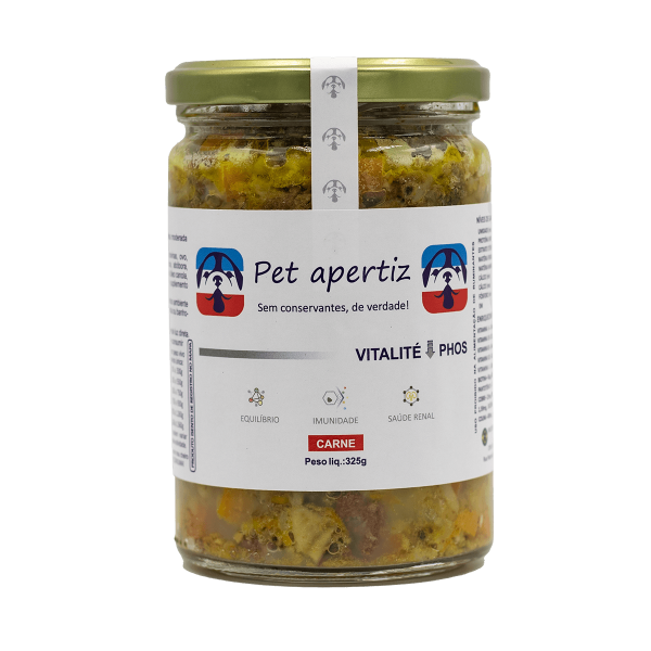 Vitalité Phos para Cães Carne 325g